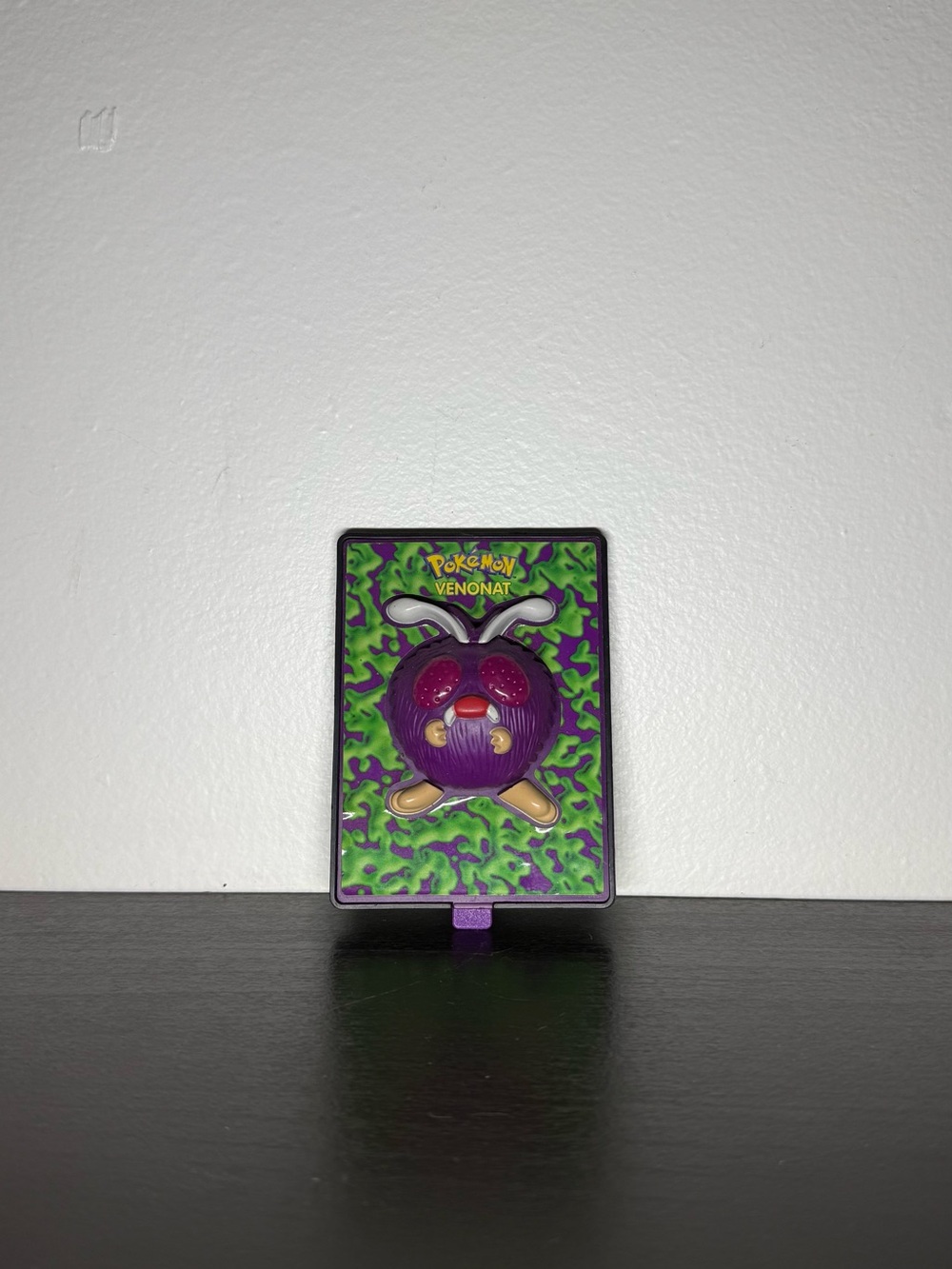 Vintage 2000 Pokemon Movie Venonat Power Card 3D Burger King Toy